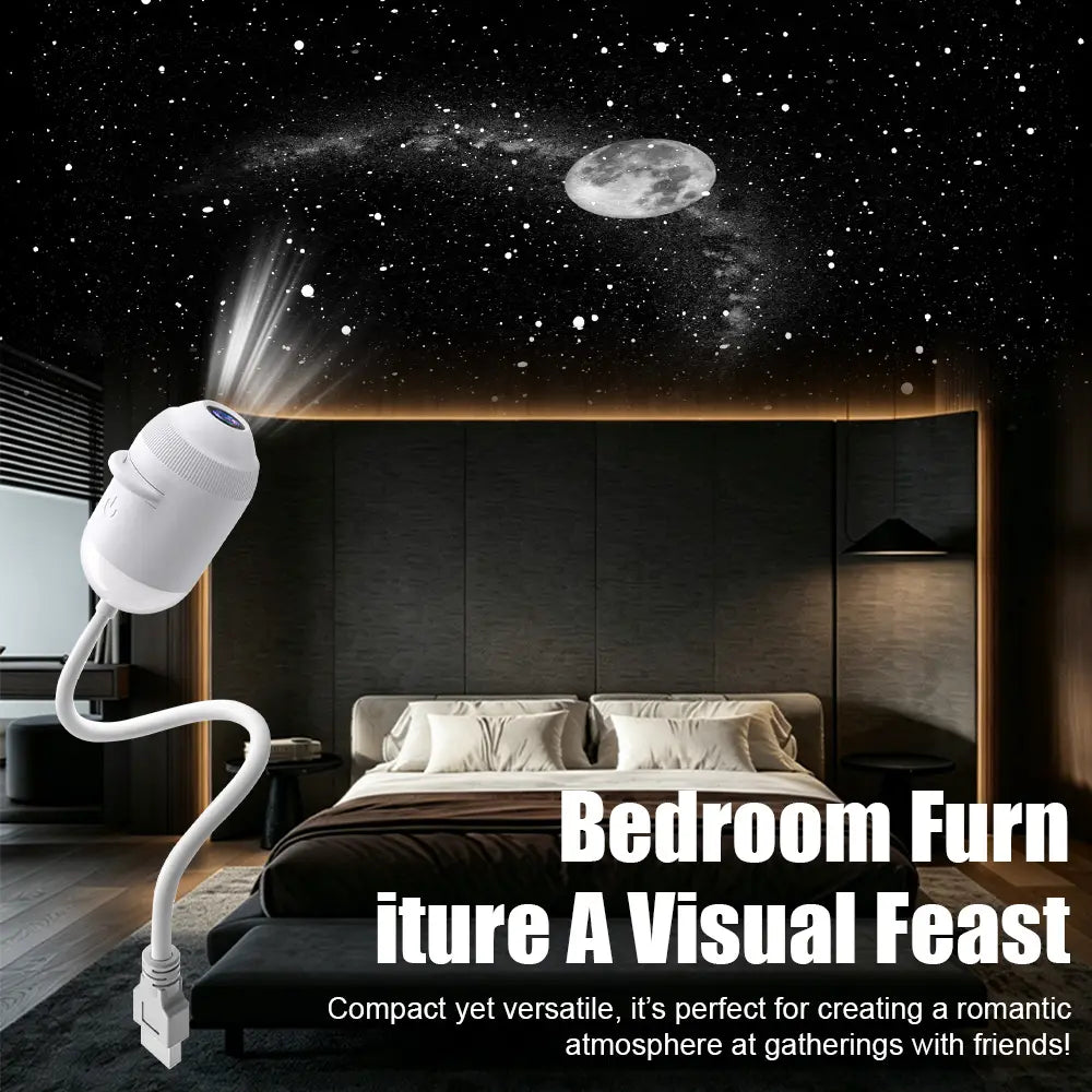 2-In-1 Galaxy Projector, Star Projection USB Powered Lamp, Night Light for Bedroom Ceiling Decor (Phones & Electronics, Audio & Video Projectors)