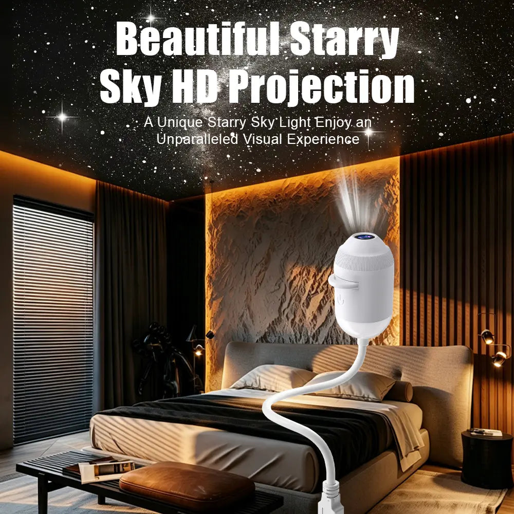 2-In-1 Galaxy Projector, Star Projection USB Powered Lamp, Night Light for Bedroom Ceiling Decor (Phones & Electronics, Audio & Video Projectors)